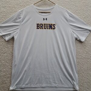Under Armour Bruins T-Shirt Mens 2XL UA HeatGear White